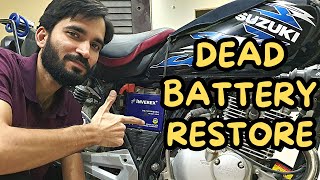 how to revive a dead battery  dry gel battery repair  inverex gel [upl. by Rubenstein]