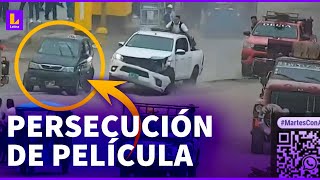 Detienen a secuestradores tras impresionante persecución policial en Puente Piedra [upl. by Ingraham163]