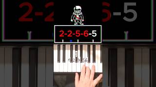 Undertale Last Breath An Enigmatic Encounter Piano Tutorial 2 shorts [upl. by Hcirdla]