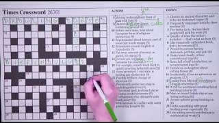 Wordplay Solves the June 26 2017 Times of London Cryptic Crossword [upl. by Annaohj307]