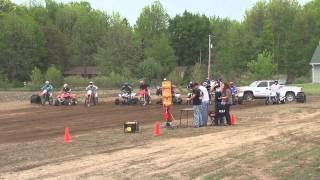 Drag Banshee vs YZF450 vs Cannondale Moto 440 vs 400ex vs 450 dirtbikes 2012 Butterfield Raceday [upl. by Dnalkrik]