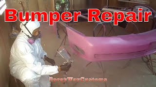 How To Paint BumperRepair And Paint Plastic Bumper Cover At Home [upl. by Aramois23]