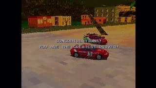 Ridge Racer PS1 Ending Namco Sony PlayStation Classic [upl. by Ydnic]