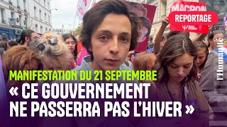 Manifestation contre le gouvernement «MacronBarnier »  des milliers de manifestants à Paris [upl. by Rolyt]