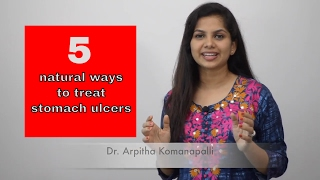 5 Natural ways to treat stomach ulcers  Dr Arpitha Komanapalli [upl. by Reppep375]