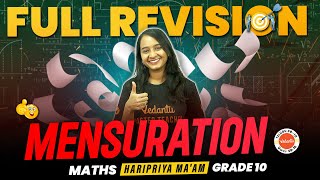 Mensuration  Full revision  Grade 10  Haripriya Maam  Mathematics VedantuTelugu8910 [upl. by Retrak]