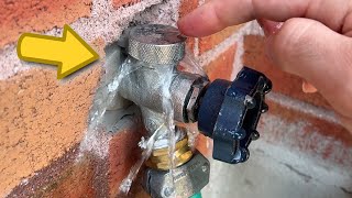 How to Fix Outside Faucet Leaking Water AntiSiphon Vacuum Breaker Repair [upl. by Christis]