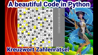 Python Tutorial deutsch KreuzwortZahlenrätsel [upl. by Jilli110]