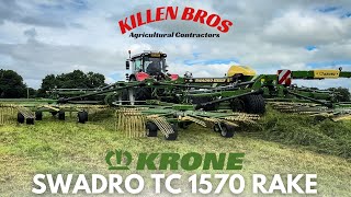 Killen Bros  Krone Swadro TC 1570 Rake [upl. by Gnehp]