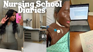 NURSING SCHOOL VLOG  first week 🩺 grwm long lectures studying habits social life new skills [upl. by Lucho]