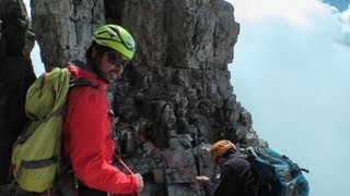 Abseilen Grosse Zinne Klettertour Dolomiten  Abenteuer Alpin 2012 Folge 46 [upl. by Blackmun]