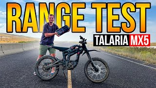 OFFICIAL Talaria Sting MX5 Range Test [upl. by Shipley37]