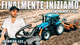 Farm Vlog22  Iniziamo la semina del mais  New Holland T6 175  Dischiera Kraken Moro Aratri [upl. by Berstine]