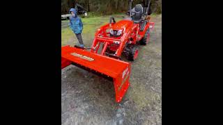 Would you remove the back drag on this snow pusher  kubota landpride kubotabx2380 snowpusher [upl. by Phionna416]