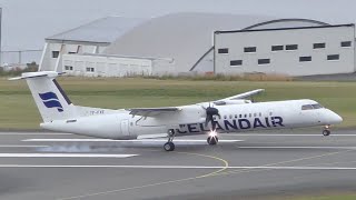 Dash 8 Q400 Landing  Reykjavik Airport [upl. by Eloise]