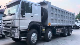 400hp Sinotruk Howo 8x4 dump truck for sale to Guinea [upl. by Darum]