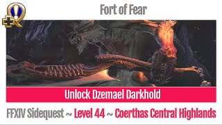 FFXIV Unlock Dzemael Darkhold  Fort of Fear  A Realm Reborn [upl. by Lhary]