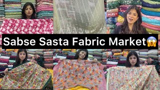 Cheapest Designer Fabric Market In Delhi🥳18Rs Meter Fabric In Seelampur📍Sabse Sasta Fabric Market [upl. by Ahsenat]