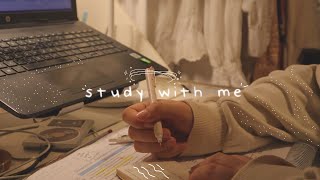 STUDY WITH ME 1hr⋆｡˚☽˚｡ at night real sound [upl. by Ladin]