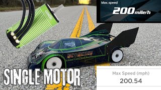 200mph VTE2 Single Motor Castle 2028 Onyx 9350’s [upl. by Sension]