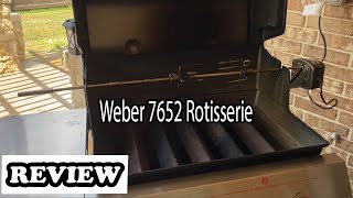 Weber 7652 Rotisserie Review  Rotisserie for Genesis II amp II LX 200 amp 300 and ES 300 series [upl. by Odella342]