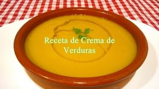 Receta de crema de verduras [upl. by Roma406]