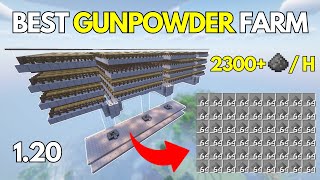 BEST GUNPOWDER FARM for Minecraft Bedrock 120 [upl. by Ardnasac]