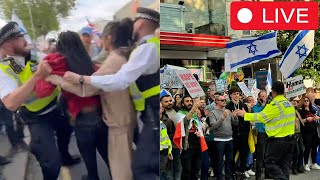 🚨 LIVE Jewish Londoners CHASE Islamists Out 👏 [upl. by Storer25]