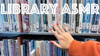 ASMR In The Library Tapping Tracing Scratching on Books 📚 [upl. by Hoopes672]