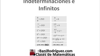 Indeterminaciones e infinitos Clase 7  Límites [upl. by Cini]