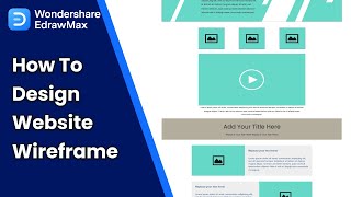 How to Design Website Wireframe  EdrawMax Tutorial [upl. by Rempe335]