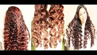 No heat Straw Curls 3rd Method Heatless Hollywood Waves Inspired to Soft Loose Waves [upl. by Llyrehc]