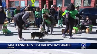 Omahas 146th annual St Patricks Day parade brings thousands to downtown area to celebrate Iris [upl. by Alie]