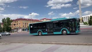 Kazakhstan Karaganda  Walking from Akimat to Miners Palace of Culture through Central Park [upl. by Lowe]