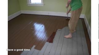 painting hardwood floors [upl. by Ozne]