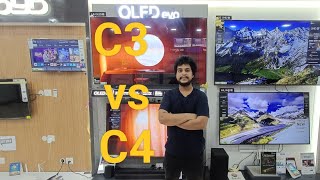 LG OLED C3 Vs C4 India 2024 ⚡⚡ Hindi  Side by Side Comparison shubzgadgets oledtv lgtv [upl. by Ardnu]