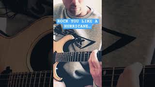 Rock You Like A Hurricane MAIN RIFF Scorpions Guitar Cover Version [upl. by Ahsaz]