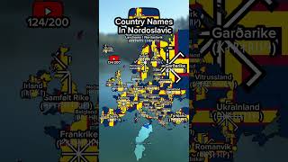 Country Names In Nordoslavic language slavicculture nordic mapper mapping shorts geography A [upl. by Sualk143]