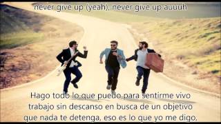 Aslándticos  Never Give Up LETRA  LYRICS [upl. by Balcer701]