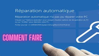 Comment réparer une réparation automatique en boucle infinie [upl. by Andra]