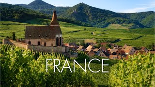 France AMAZING Beautiful Nature with Soothing Relaxing Music 4k Ultra HD by Tim Janis [upl. by Ardnwahs344]