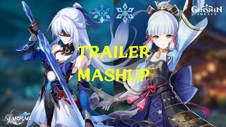 Jingliu amp Kamisato Ayaka Trailer Mashup Blossoming Flower in the Snow [upl. by Rubetta287]