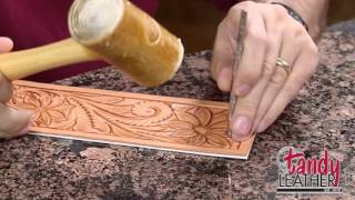 Learning Leathercraft with Jim Linnell – Lesson 7 Backgrounding Mulefoot and Stop [upl. by Ettenej953]