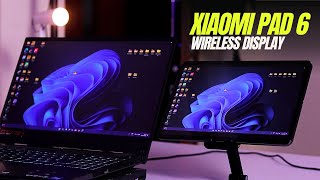 Use Xiaomi Pad 6 as Wireless Monitor 🔥 Hyper OS Update New Feature 😲😲 WiFi Display Extension [upl. by Sabanrab]