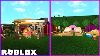 Camping Build Battle 🏕️  Roblox Welcome to Bloxburg [upl. by Orazal]