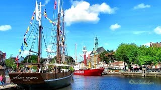 Sommer Sonntag im wunderschönen Emden Emder Innenstadt August 2017 Delft [upl. by Vlad]