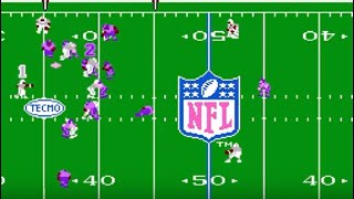 Indianapolis Colts CPU vs Minnesota Vikings CPU  Tecmo Superbowl NES [upl. by Adele]