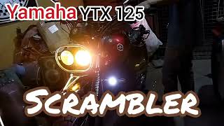 Yamaha YTX 125 Custom Build Scrambler [upl. by Eneles]