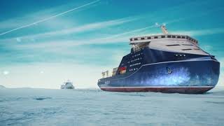 quotLeaderquot Worlds Biggest Most Powerful Icebreaker From Russia [upl. by Nickelsen]