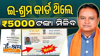 EShram Card Odisha Benifits  EShram Card Odisha New Update  EShram Card Odia [upl. by Novyar336]